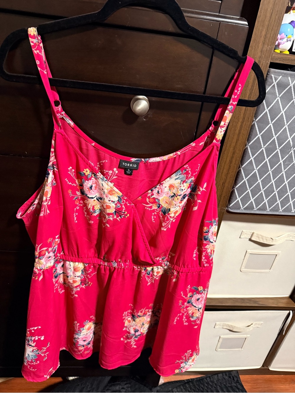 Torrid Pink Floral Camisole Tank